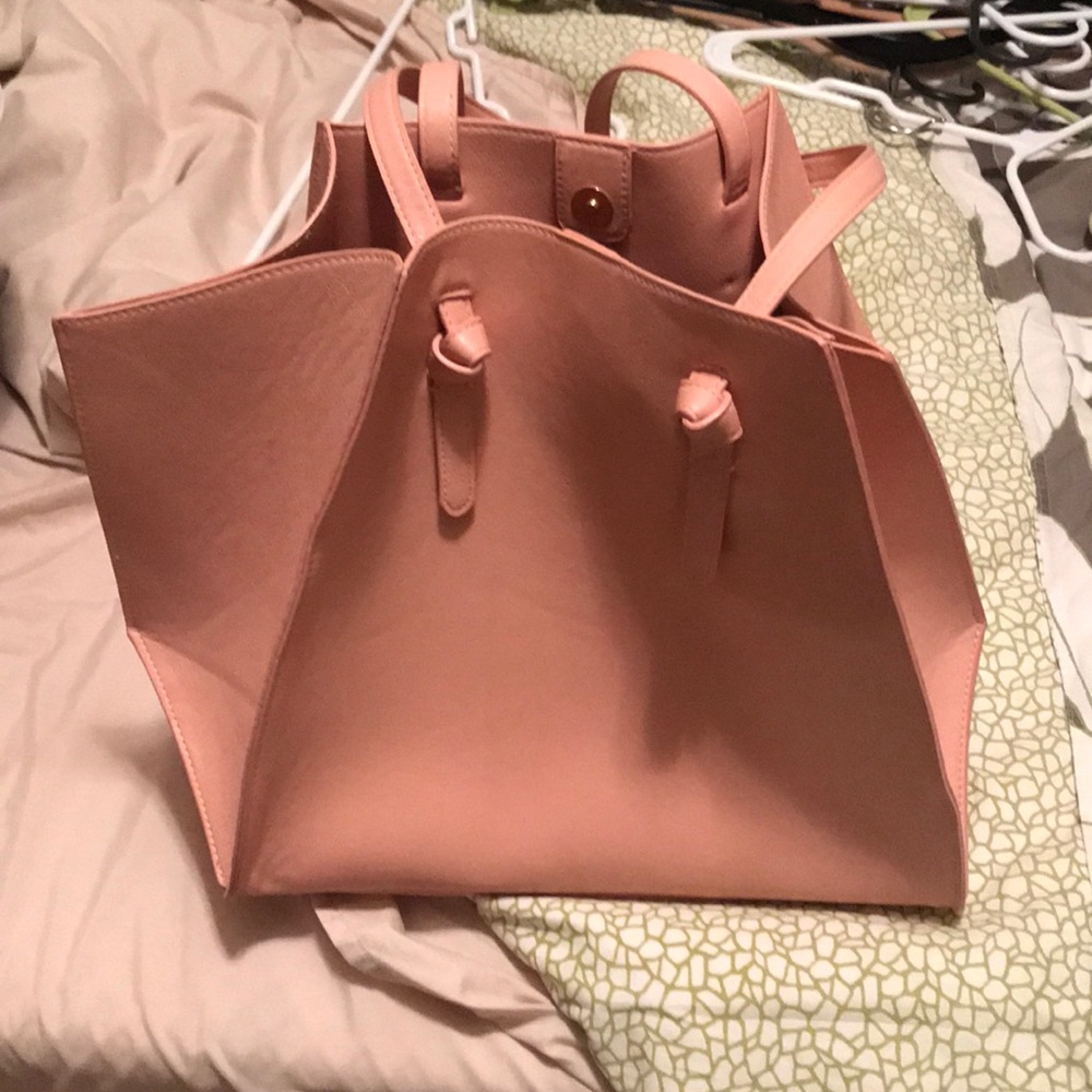 Pink large tote bag